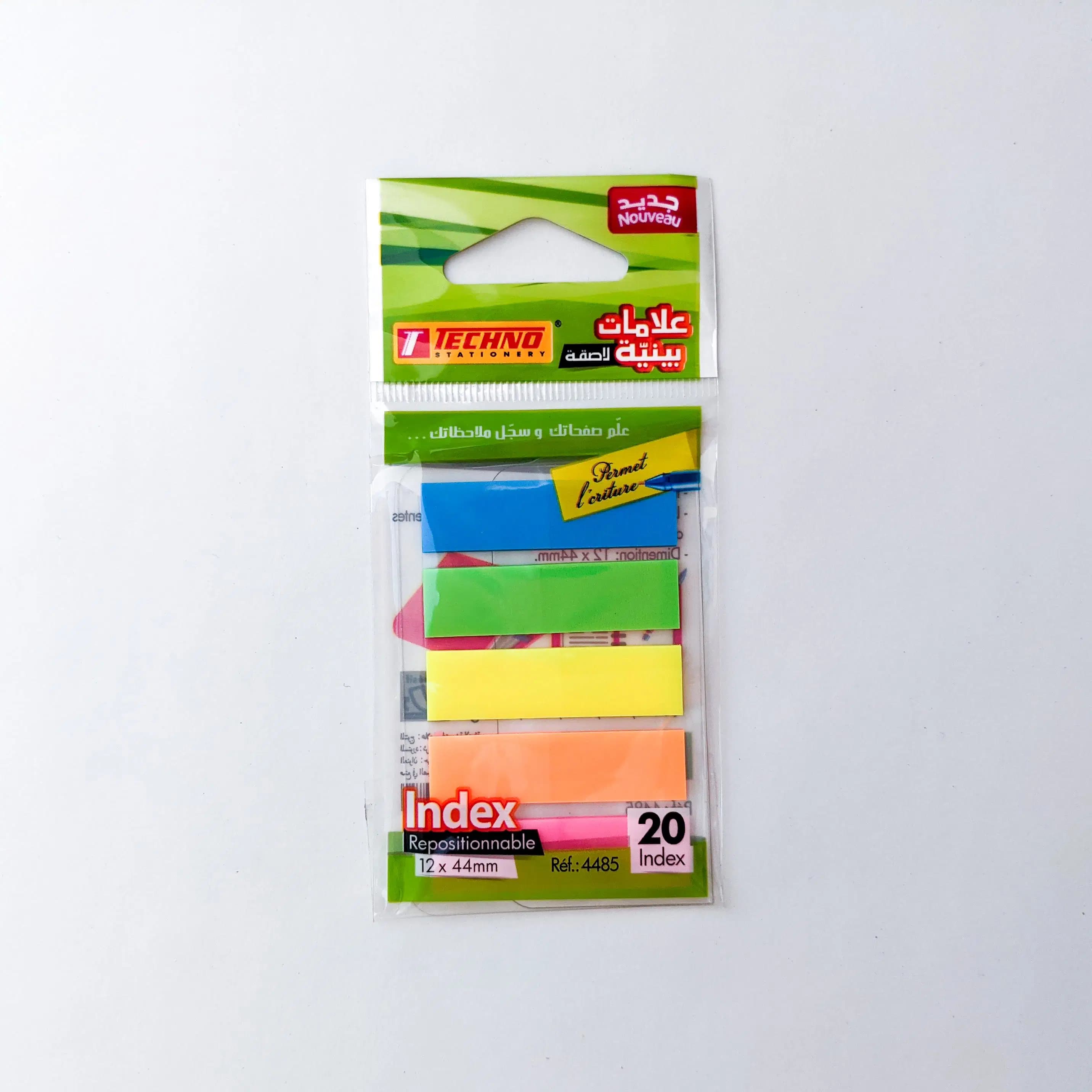 Marque Page Adhesive 5 Couleur Techno 4485
