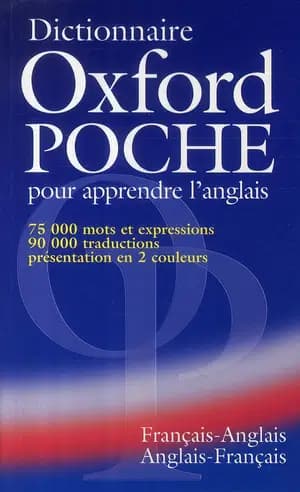 Dictionnaire Oxford Poche Pour Apprendre L'anglais