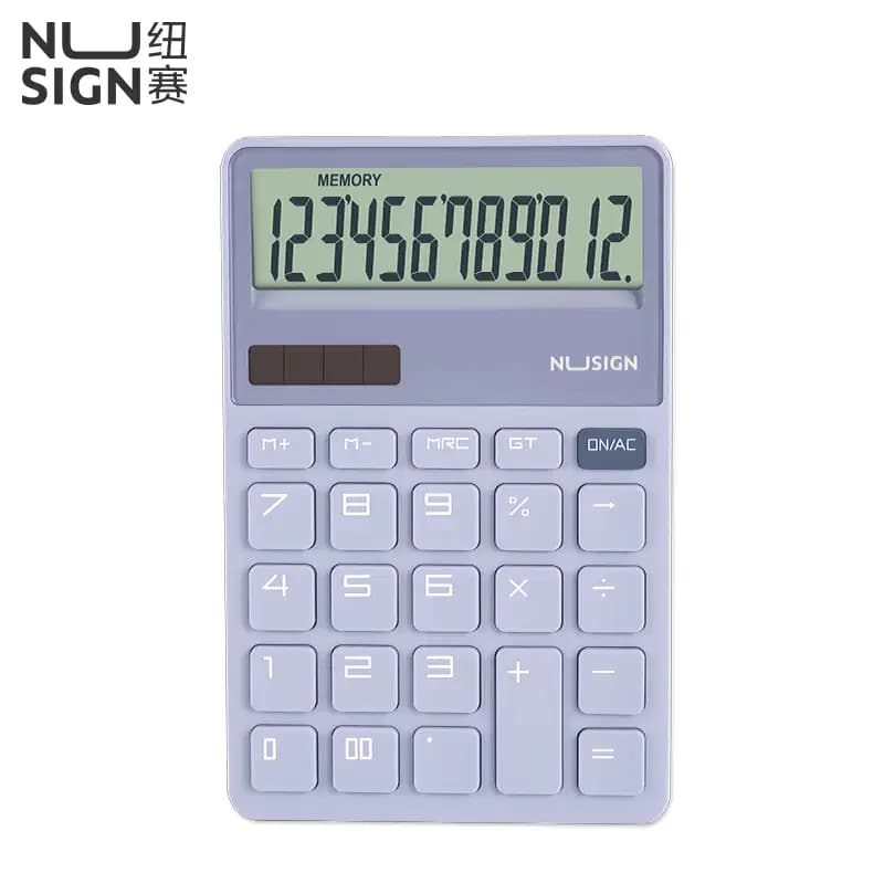 Calculatrice de Bureau 12 Chiffres 163*106*20MM Nusign Purple