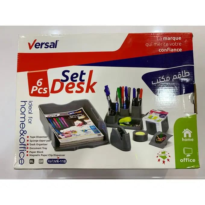 Ensemble Bureau Versal 6 Pcs Plastique VR-118