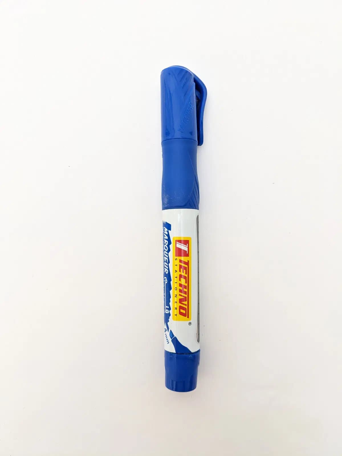 Marqueur Tableau Blanc Rechargable Tete Biseautee Techno Bleu Ref 4990