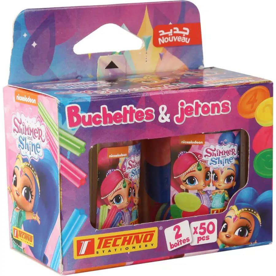 Buchettes et Jettons Educatifs Multi Couleurs Techno 9396