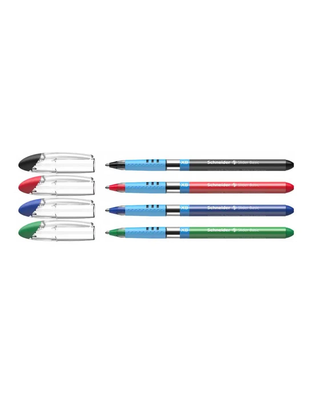 Stylo a Bille Slider Basic Xb Pochette 4 Pieces Schnider Ref 151282 2