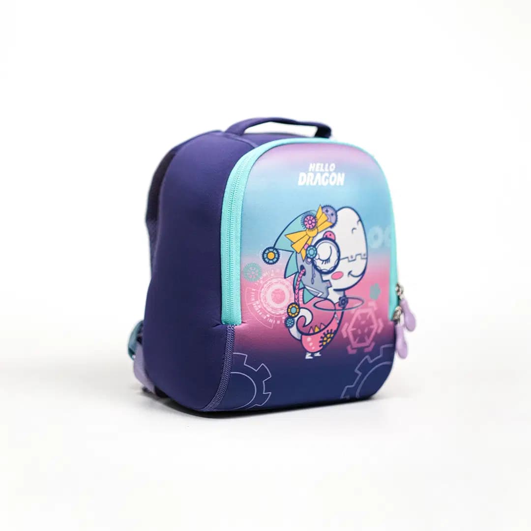 Sac a Dos Ergonomique Hello Dragon Violet Ref NPB21059S-VL 2