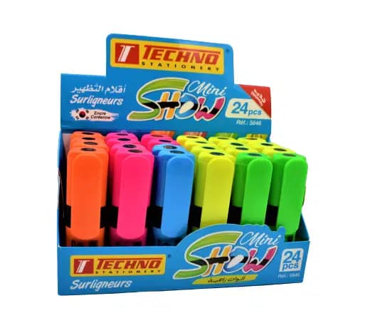 Surligneur Mini Show en Pesentoire de 24 Pcs Techno 5646 2