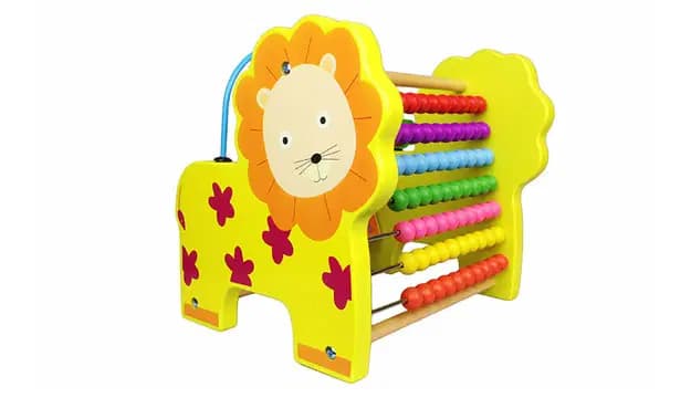 Jeu Educatife Boulier Animals And Fruits en Bois