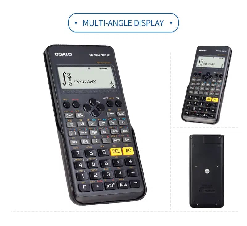 Osalo Calculatrice Scientifique 417 Fonctions Black OS-991ES Plus Se 3