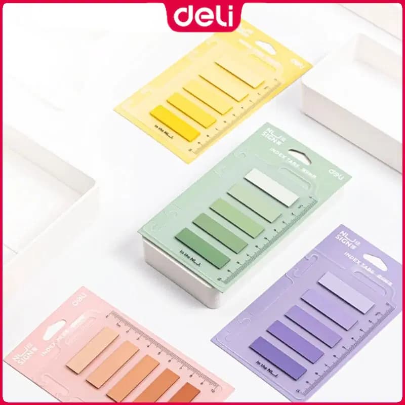 Contacta Notes Index (couleurs 44*12/20F/5) Post-it Deli Ref NS356