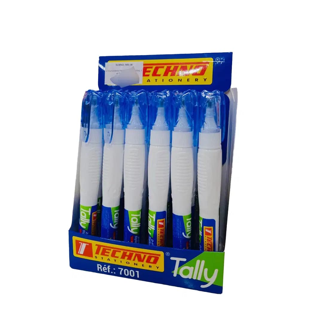 Stylo Correcteur Tete en Metal 7 Ml Tally TECHNO_7001_00