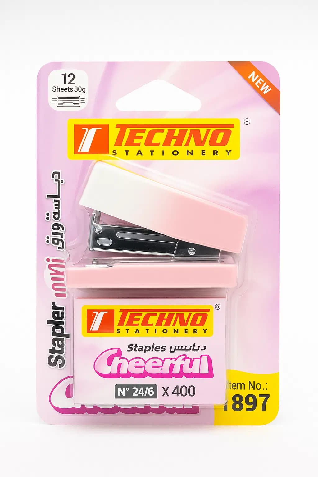 Agrafeuse Mini 24/6 26/6 (12F/80G) Cheerful Sb Ref 7897 3