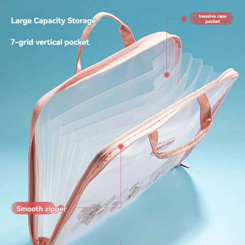 Cartable Porte Documents Alphabetique Ecolier Transparent 5