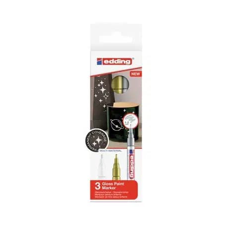 Marqueur Tte Sur Ed 751/3 Metallise+pastel