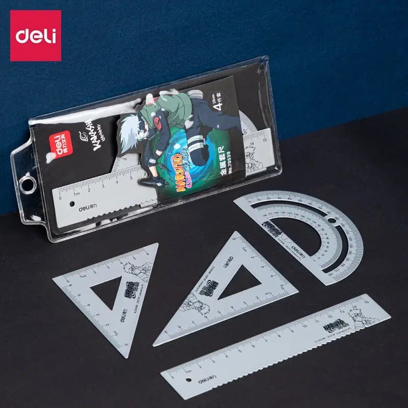 Ensemble de Tracage en Aluminium Naruto 15CM Deli 79539