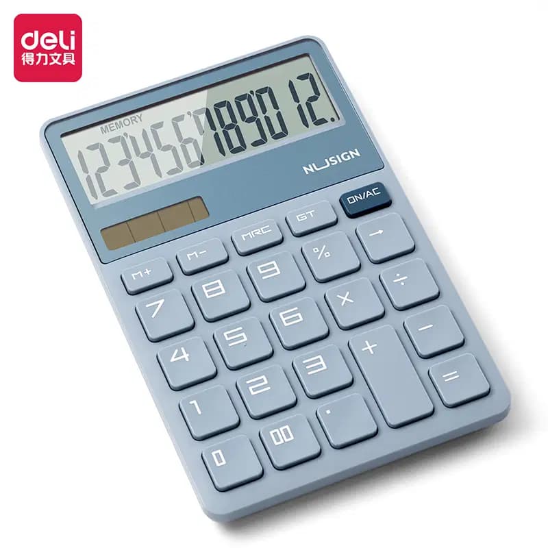 Calculatrice de Bureau 12 Chiffres 163*106*20MM Nusign Blue