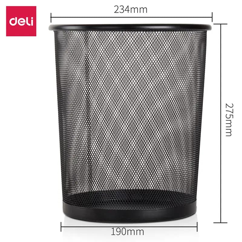 Corbeille a Papier en Metal Pm Deli Ref 9188