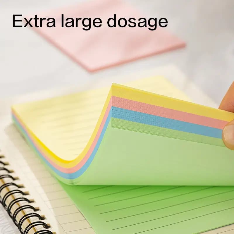 Stick Notes Quadrille 4couleurs 76*101mm 4