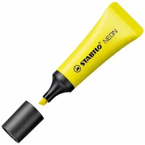 Surligneur Neon Jaune Stabilo 72/24