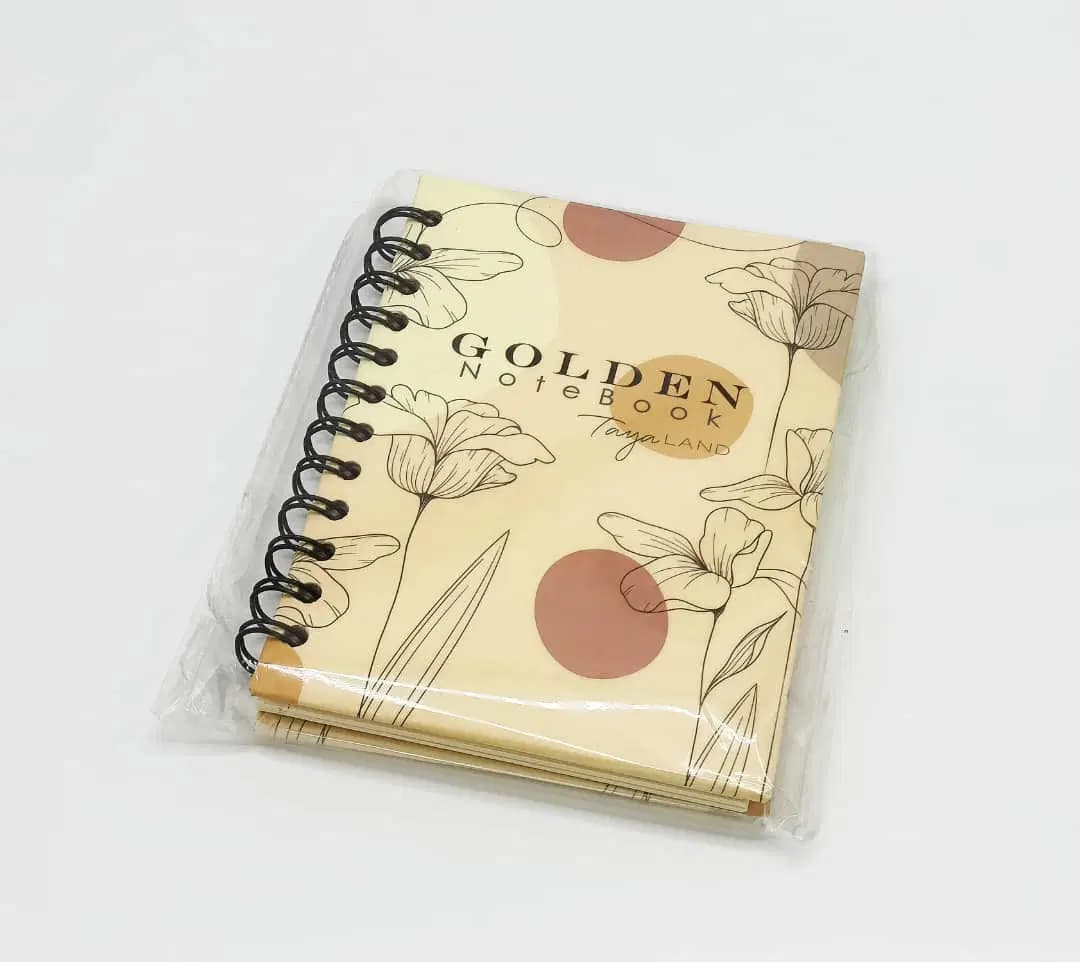 Bloc Note Goldness Colletion "taya Land" B6 Spiral Noir 2623