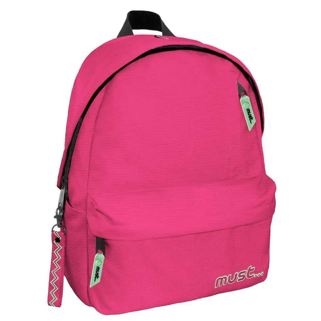 Sac À Dos Must Monochrome Plus 3 Comp Rpet Must Rose Fluo 584607