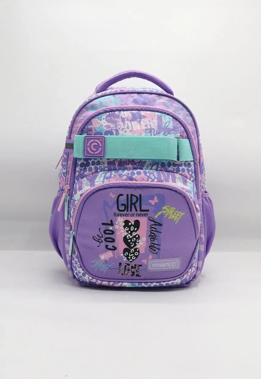 Sac À Dos Scolaire Cristal Réf CR-5212