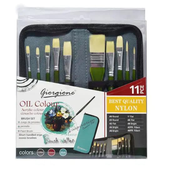 Trousse de 10 Pinceaux Bois Pro Aquarelle G-F300 46040 2