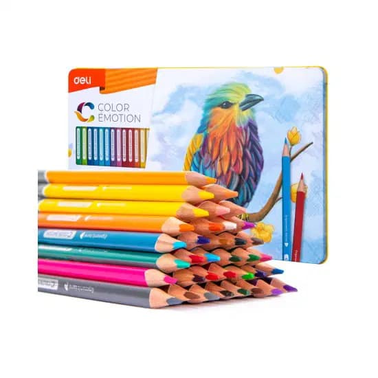 Crayon Couleur de 36 Gm Boite Metalique Couleur Emotion Deli C00235 693520530889