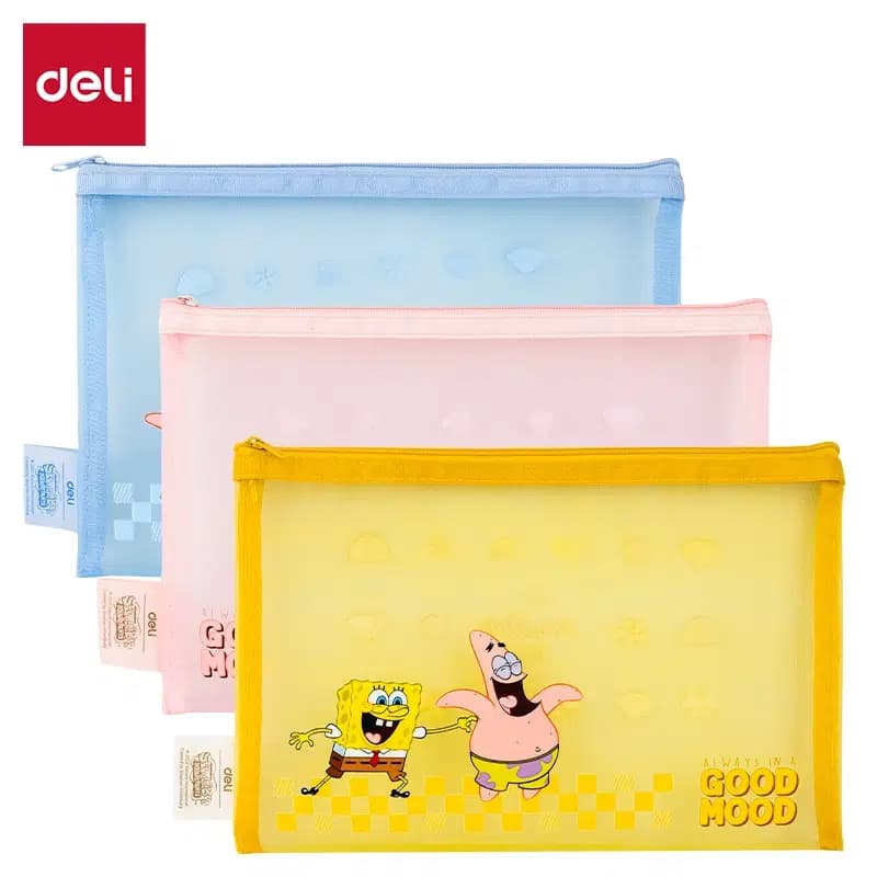 Pochette Pour Document Zip en Filet A5 Spongebob Deli Ref H983