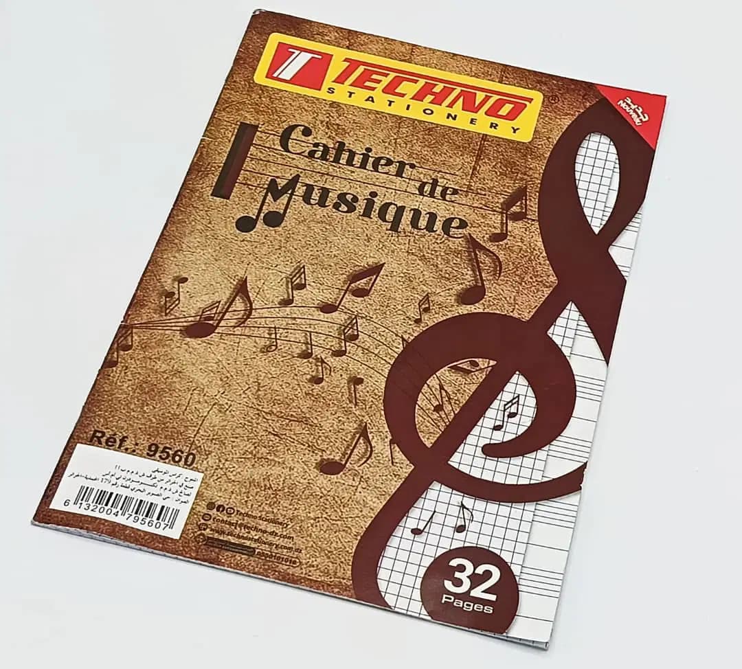 Cahier de Musique 32P A4 Techno 9560