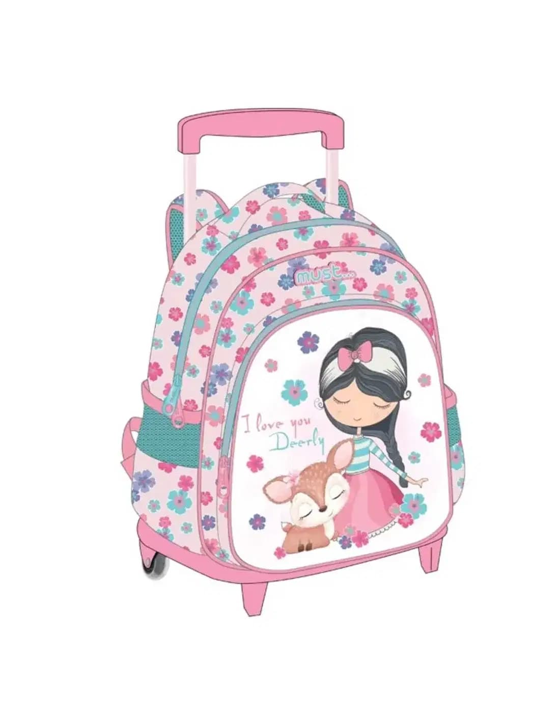 Trolley Bag 27X10X31 2CASES Must Young Lady And The Deer 585766