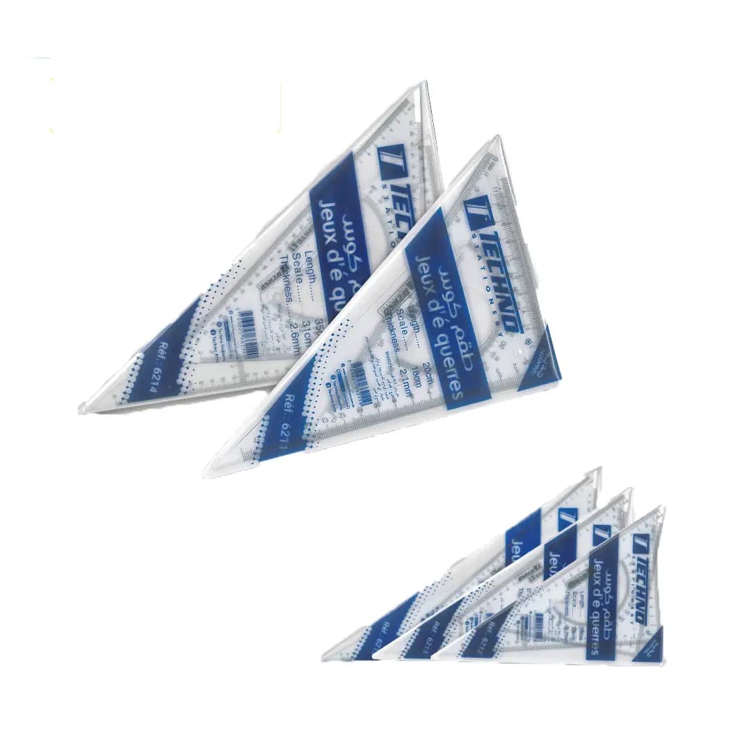 Equerre Technique Jeu 2PCS 60*45 Techno 2