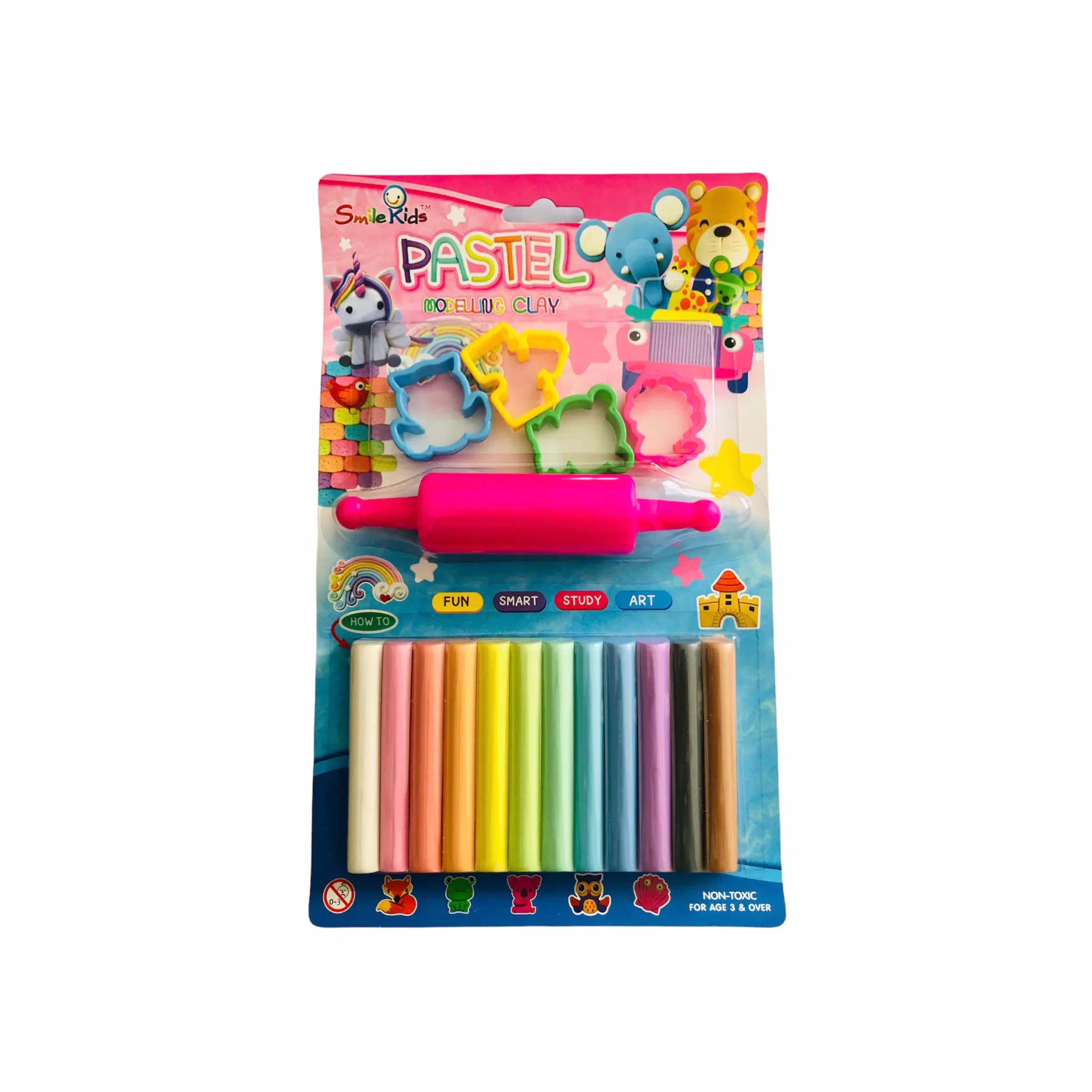 Pate a Modeler 200G Smile Kids S-BLISTER+4 Moules+rlx SK-1200RM 8858784832469