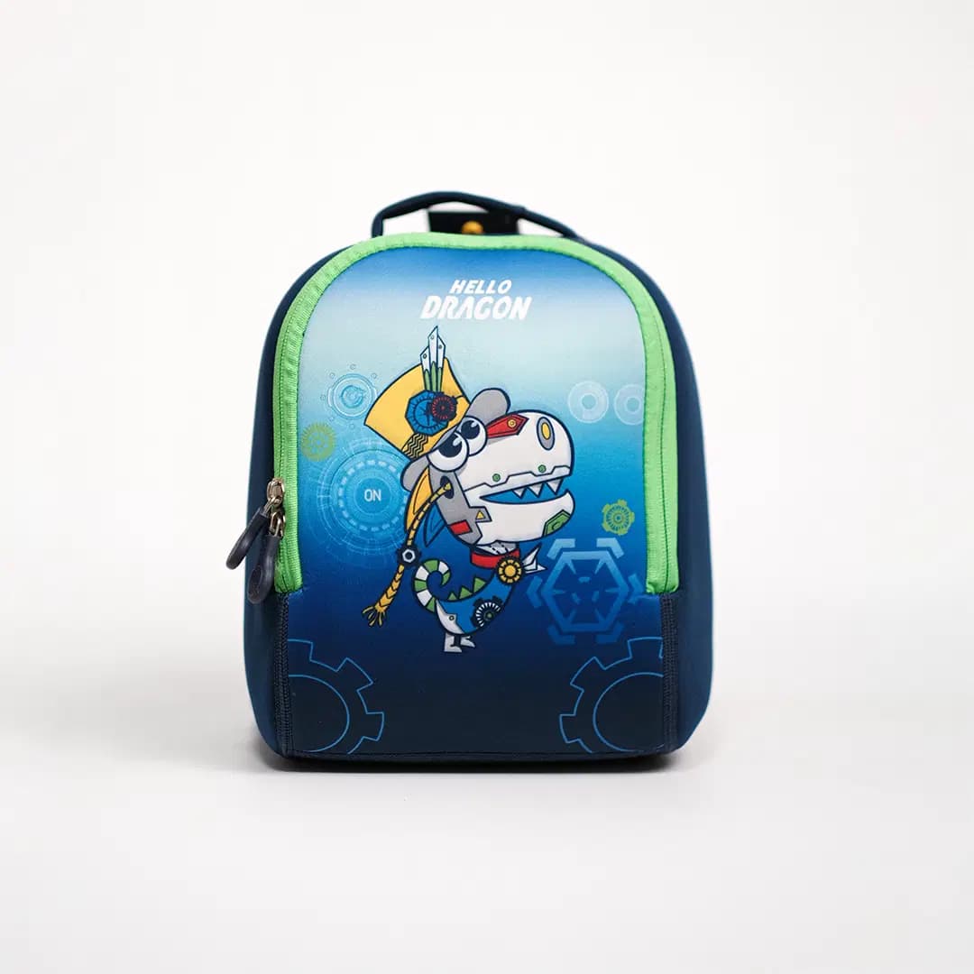 Sac a Dos Ergonomique Hello Dragon Bleu Ref NPB21059S-B
