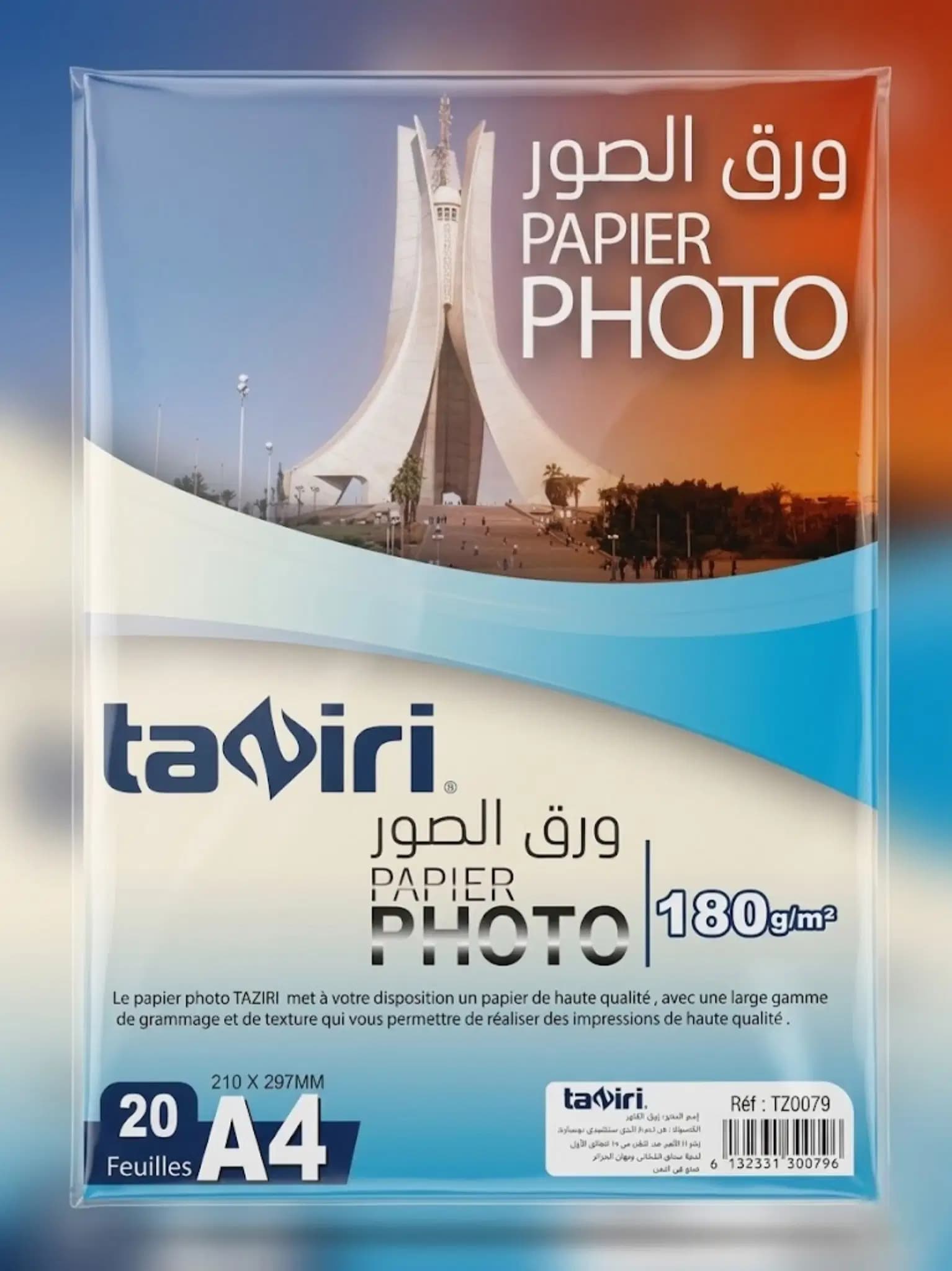 Papier Photo A4 180 Gr 20 Feuilles TZ0079 Taziri