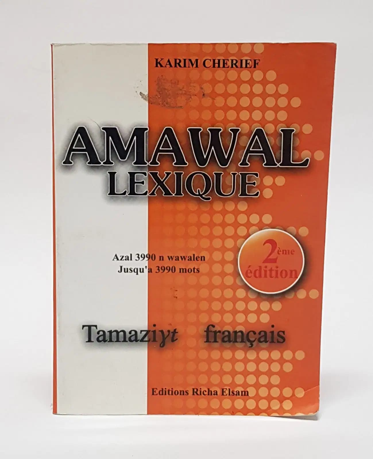 Dictionnaire Amawal Lexique 3990 Mots Tamazigt/français