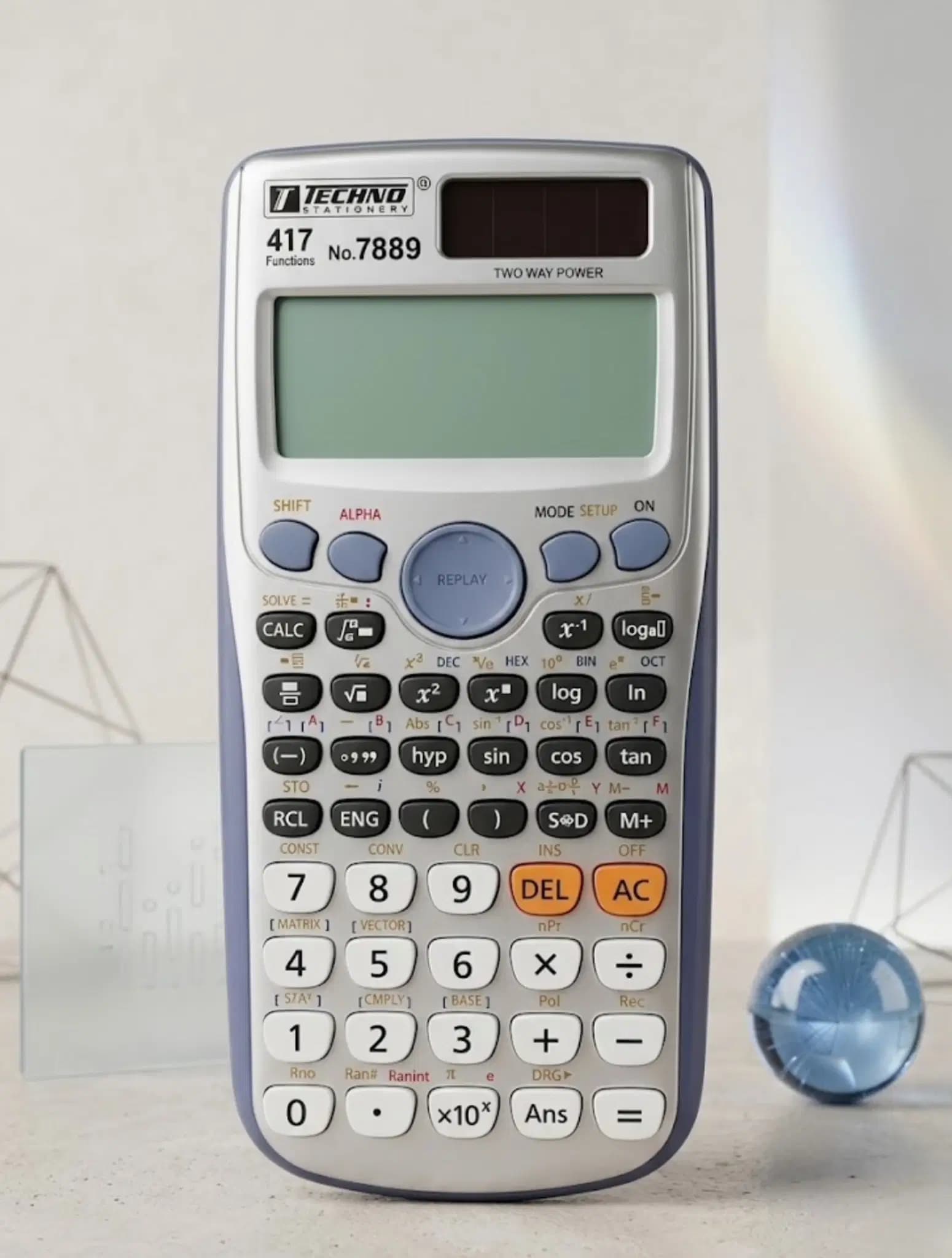 Calculatrice Scientifique 417 Fonctions Techno 7889