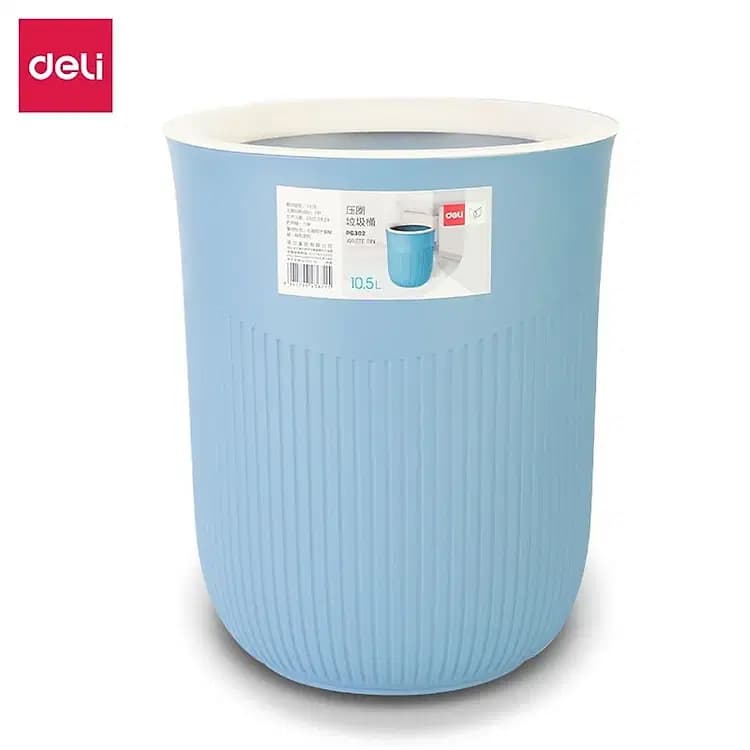 Corbeille a Papier Ronde en Pp DIAM.240*240*295MM/10.50L Deli Ref PG302 2