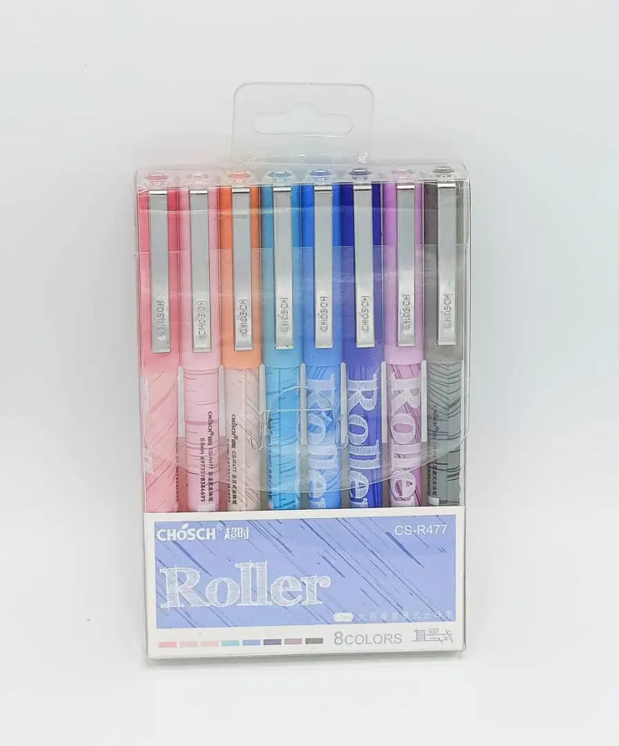 Chosch Stylo Roller 8 Couleurs Ref R477