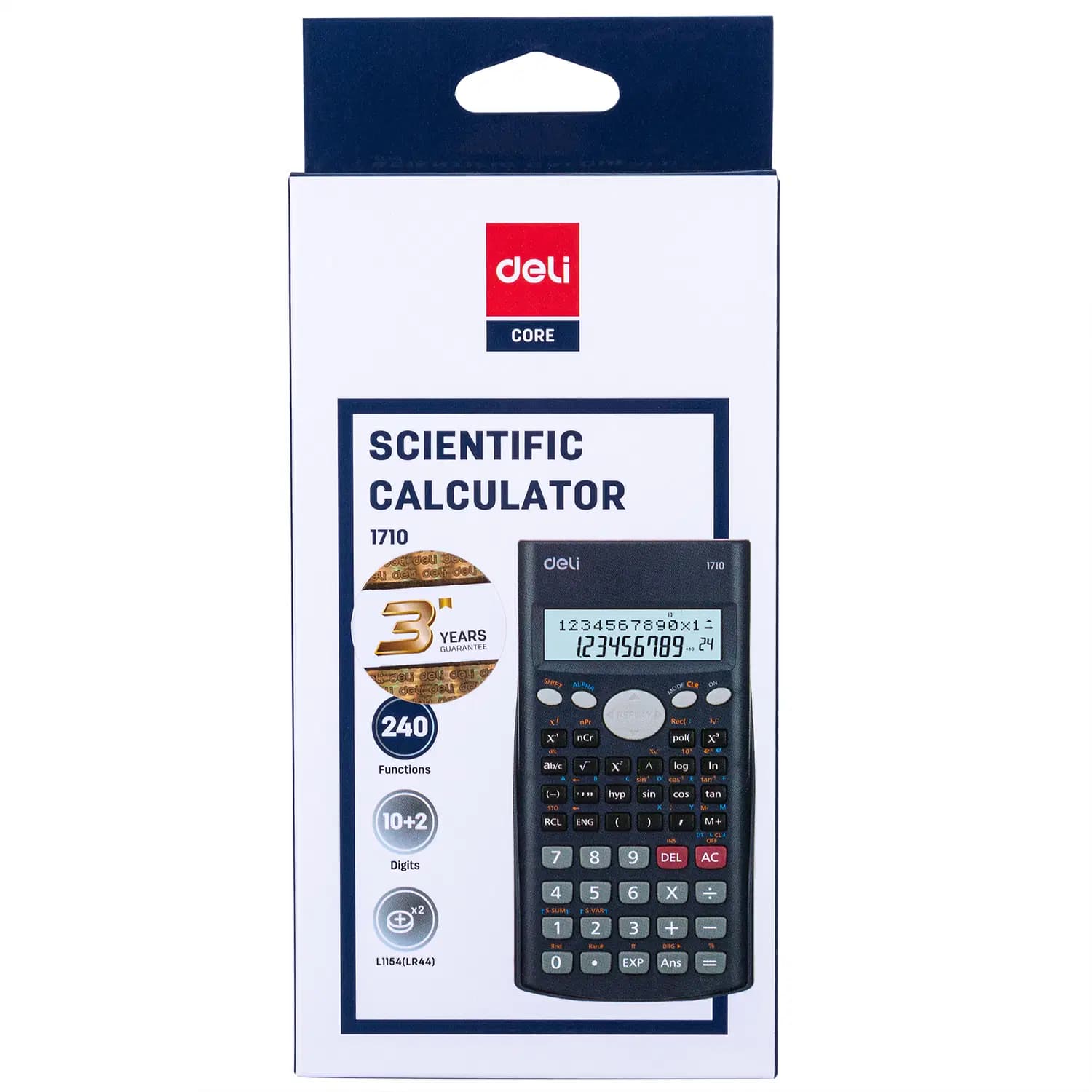 Calculatrice Scientifique 12 Chiffres (240 Fonction ) Deli 1710