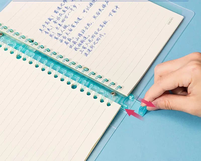 Note Book Pp Covera Feuilles Mobiles A5/80/60F. 208*145MM Rose 2