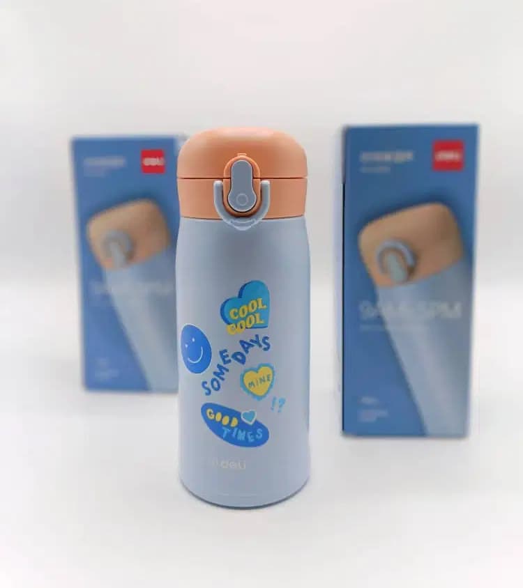 Gourde Deli ( 350ml/170*66mm/PP/ACIER) LL609