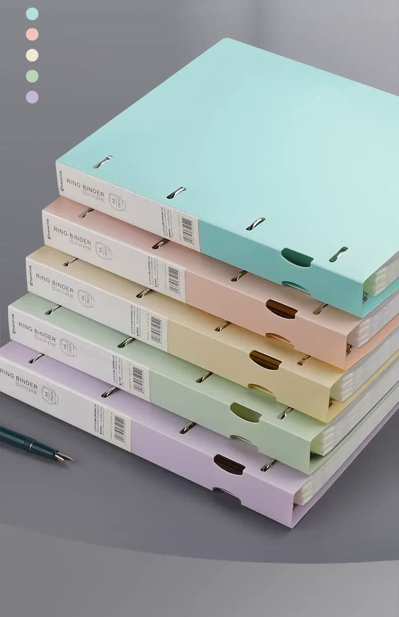 Classeur 4 Anneaux Pvc CY5254 Pastel