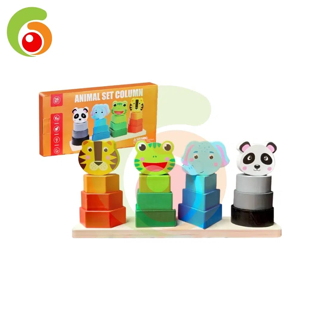 Jeux Educatif en Bois Animal Set