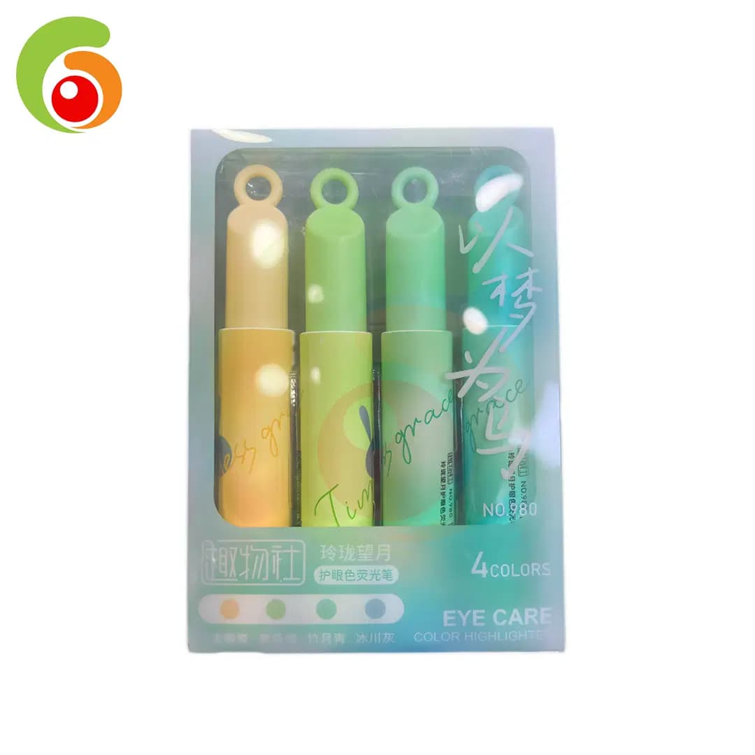 Marqueur Fluorescent en Boite de 4 Couleur Ref 980-4 Vision