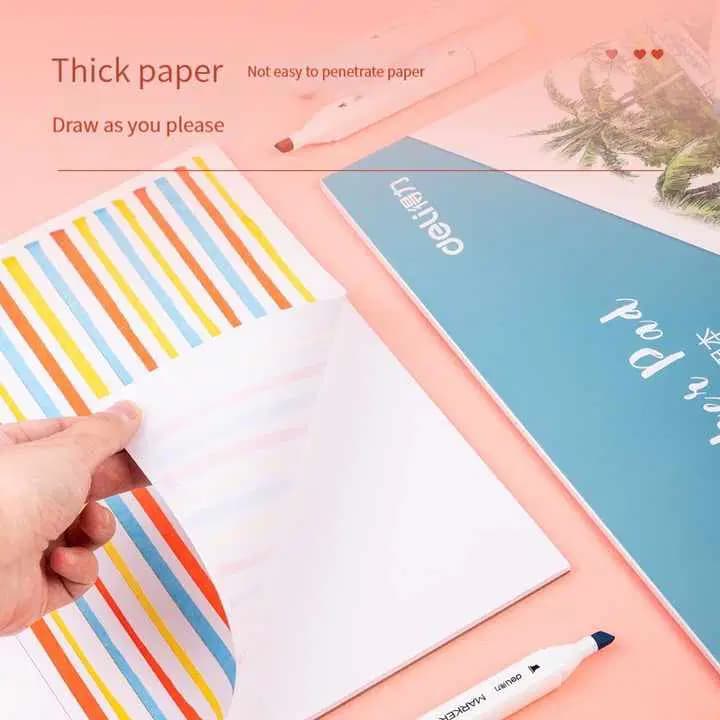 Palette Papier Dessin Pour Marqueur A4 Deli 30F 110G 3