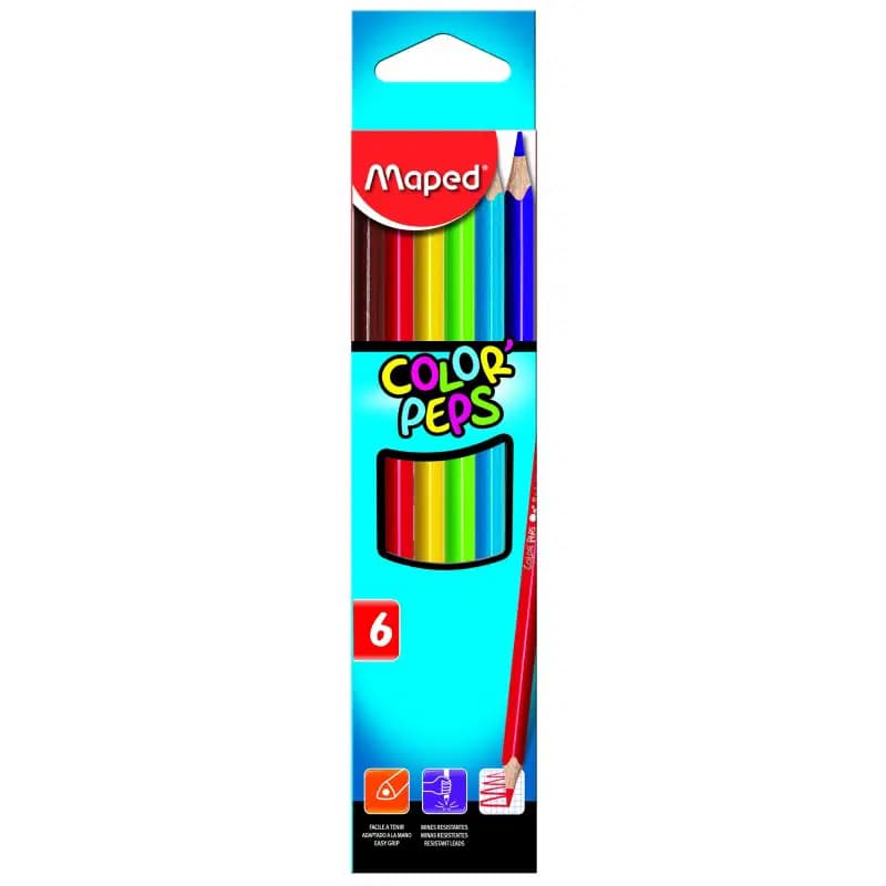 Crayon de Couleur de 06 Pcs Color'peps Maped 3154148320029