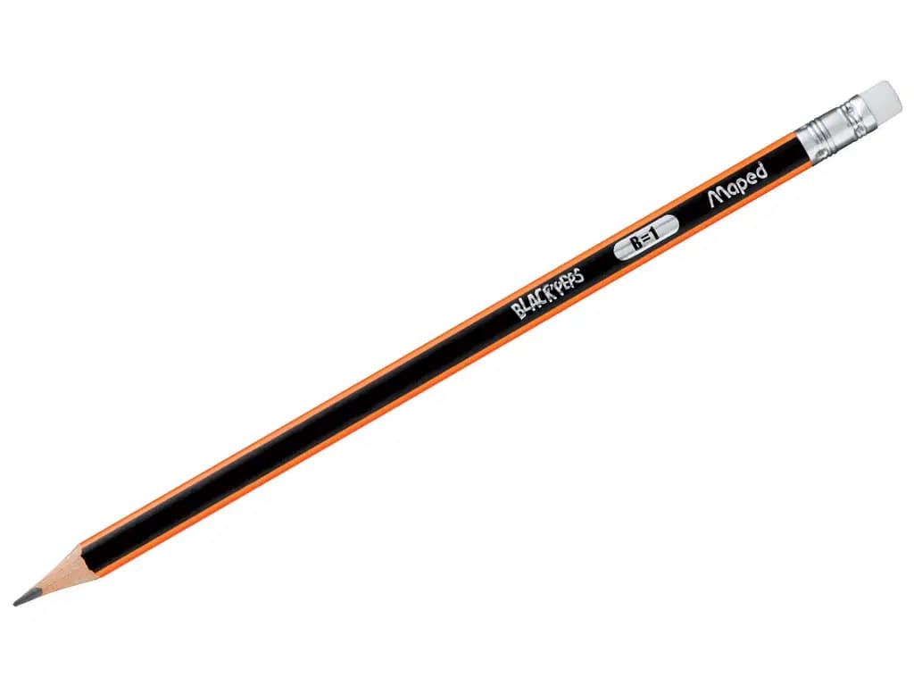 Crayon Maped Noir Black'peps en Bout Gomme B