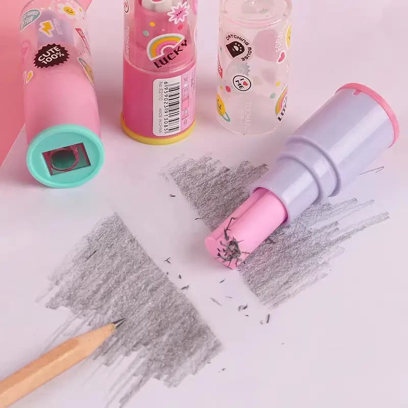 Taille Crayon + Gomme Rouge a Levre Bhm Ref E2110 2