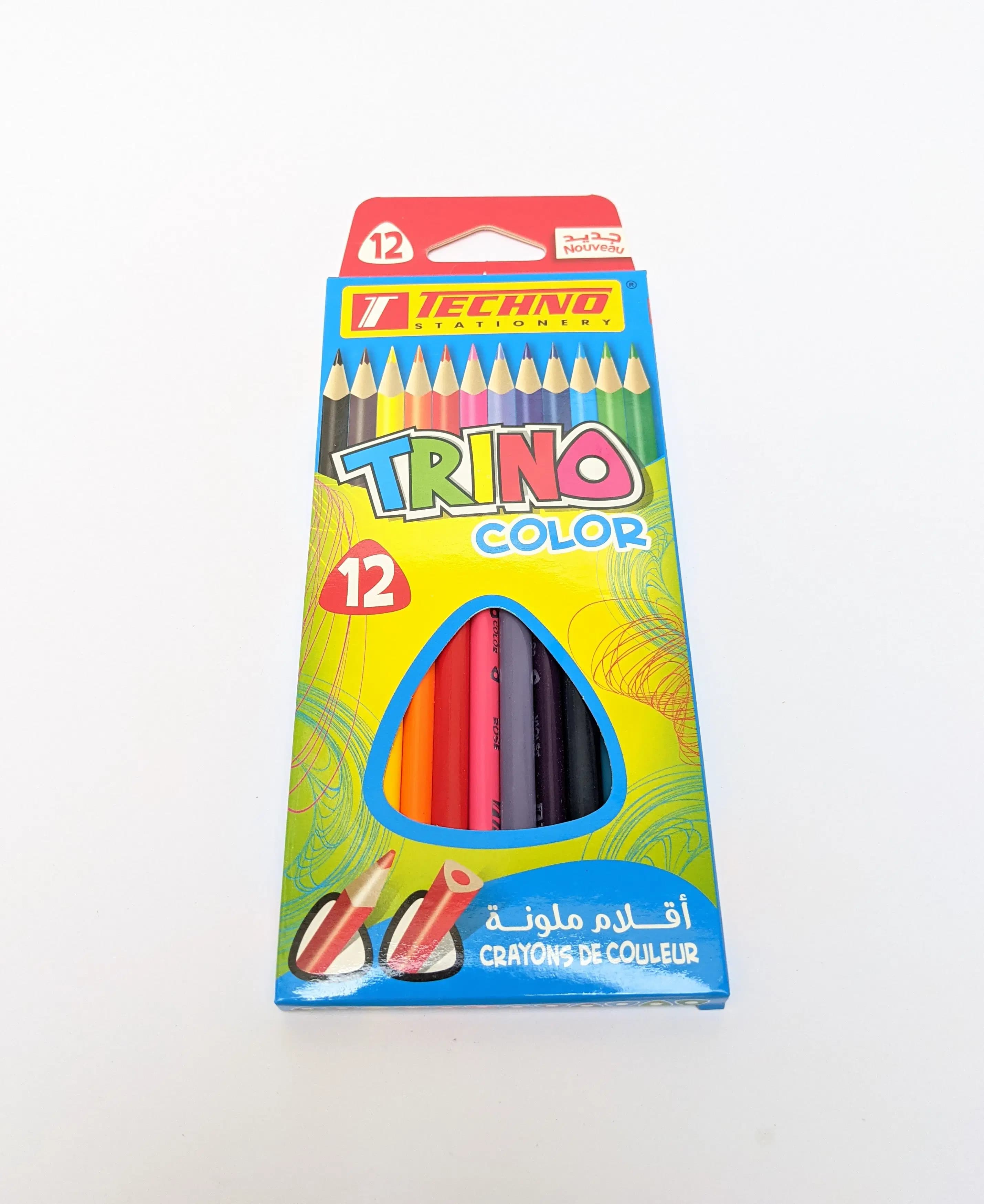 Crayon de Couleures Trino Boitte de 12PCS Techno 5295
