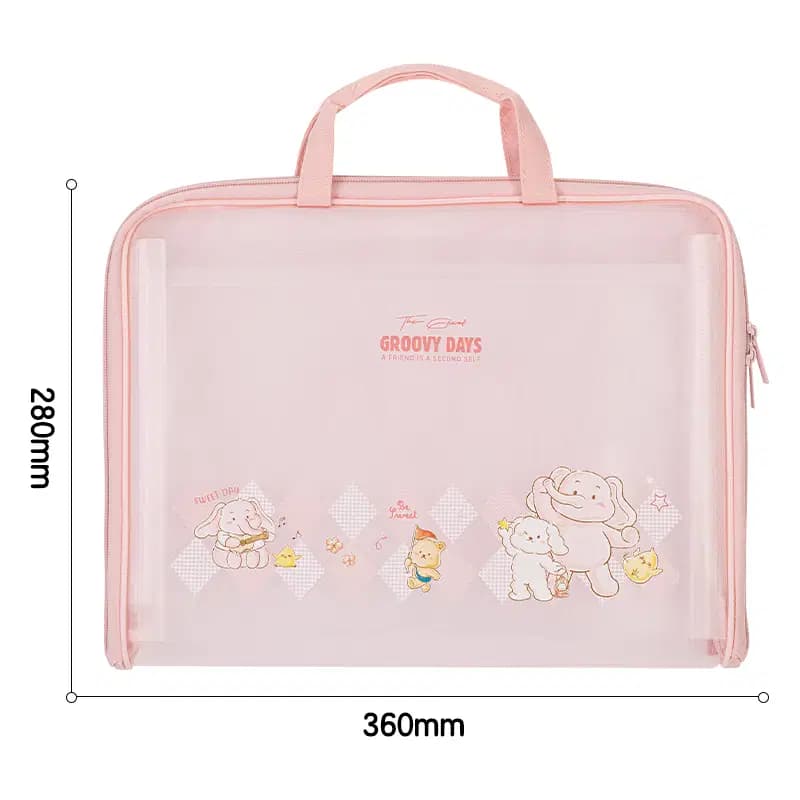 Cartable Porte Documents Alphabetique Ecolier Transparent 2