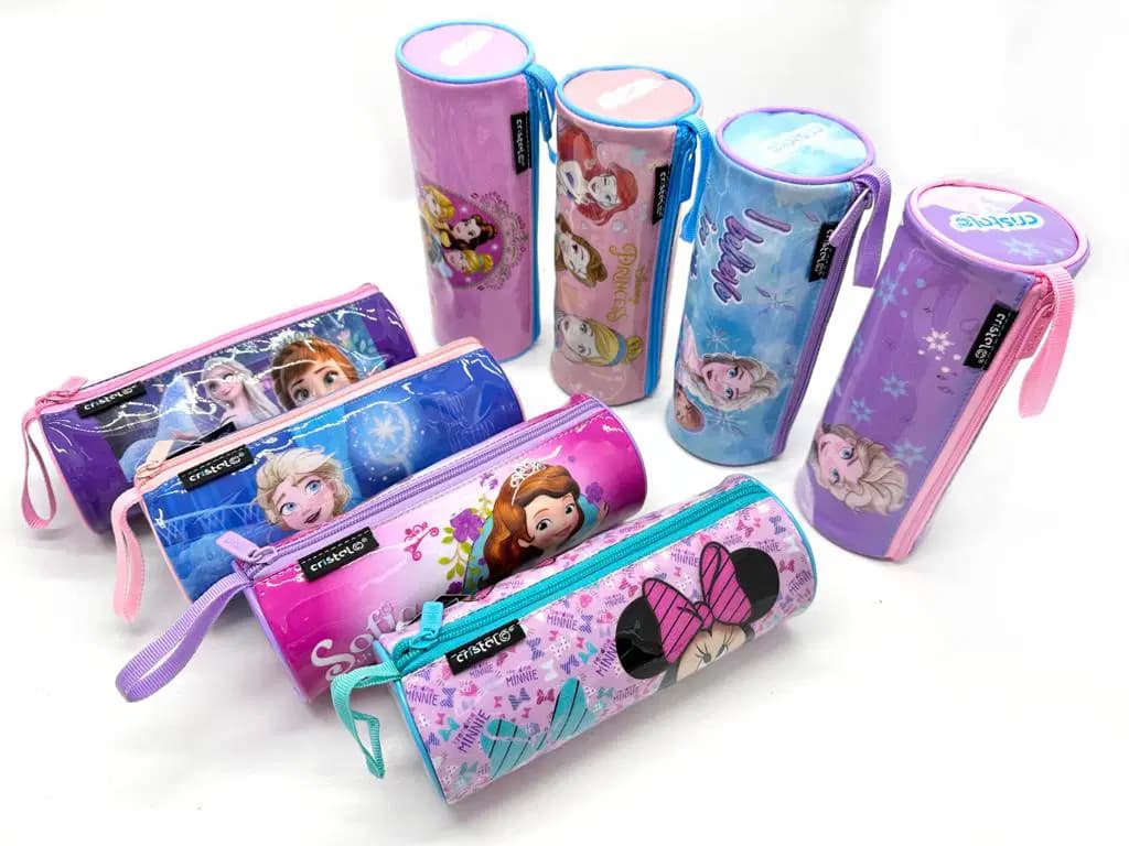 Trousse Wd Fantaise Pvc Ronde Fille Cristal CR-1366
